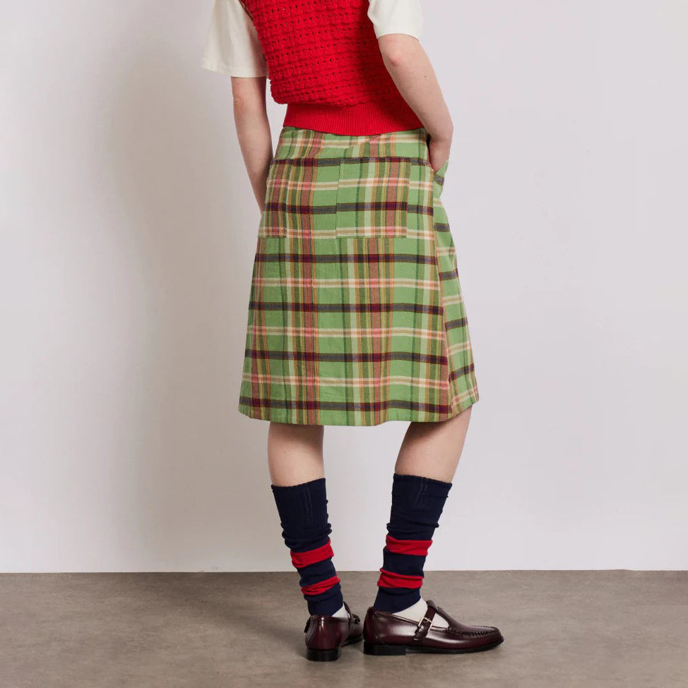 Damson Madder Green Check Kat Kilt