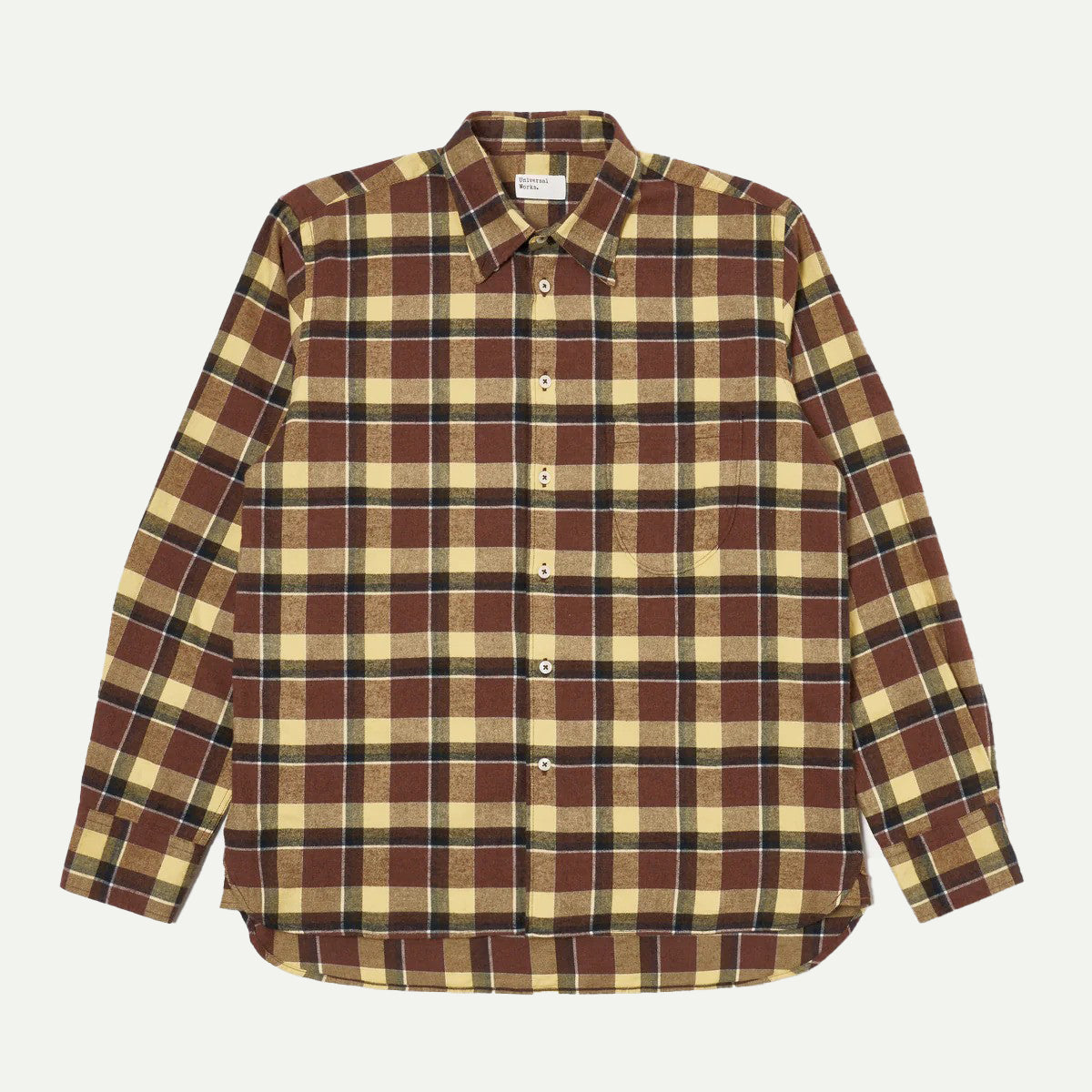 Universal Works Yellow/Brown Lazy Day Shirt