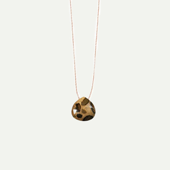 Wanderlust Life Leopard Jasper Fine Cord Necklace