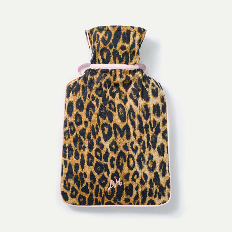 Damson Madder Leopard Tie Hot Water Bottle Cover