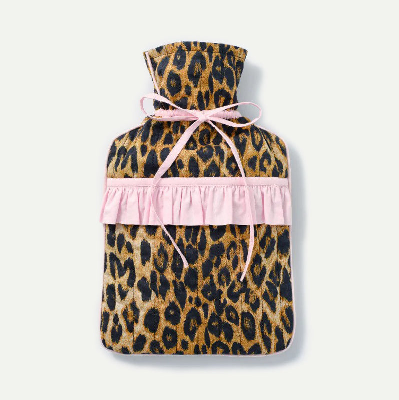 Damson Madder Leopard Tie Hot Water Bottle Cover