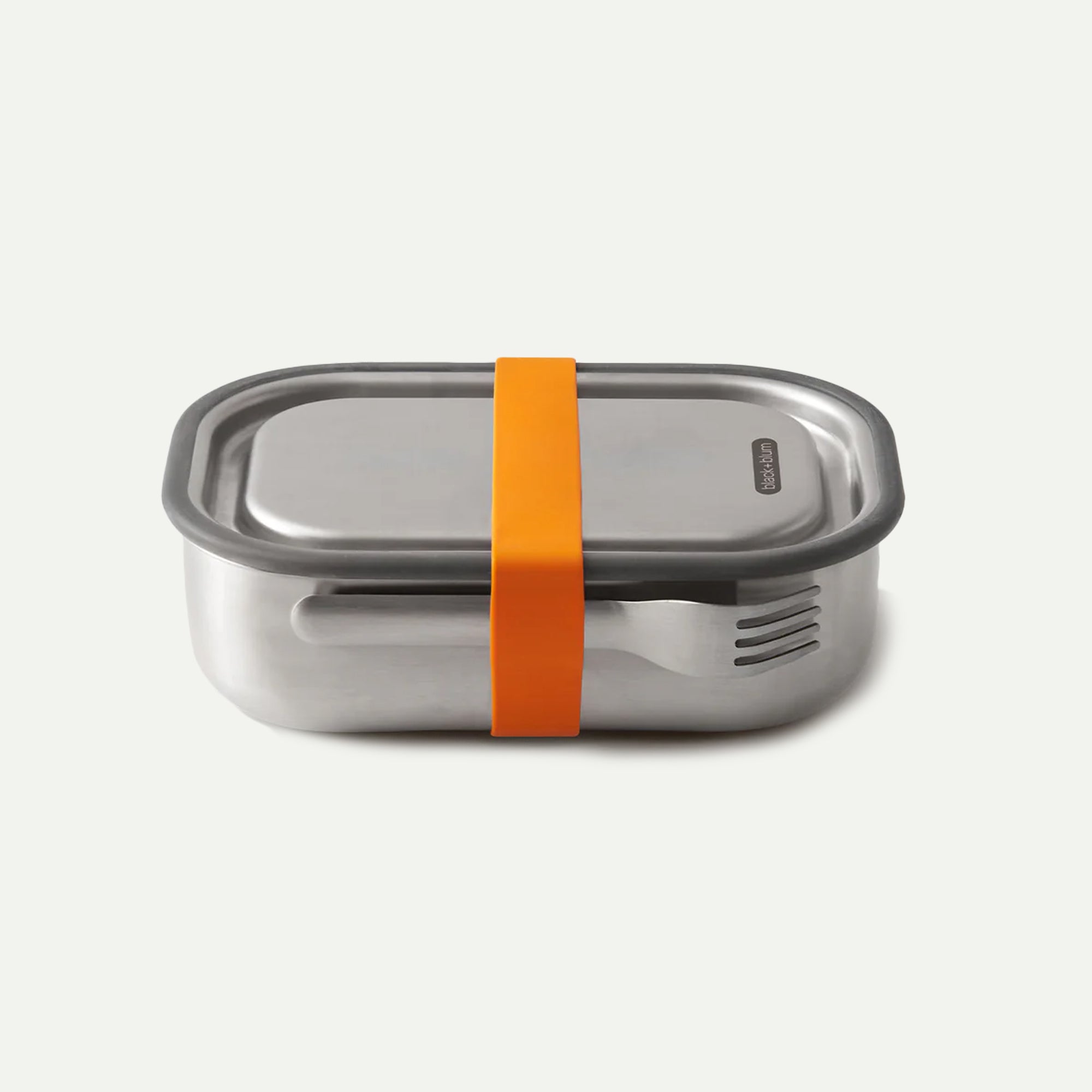 Black + Blum Orange Large Stainless Steel Lunch Box