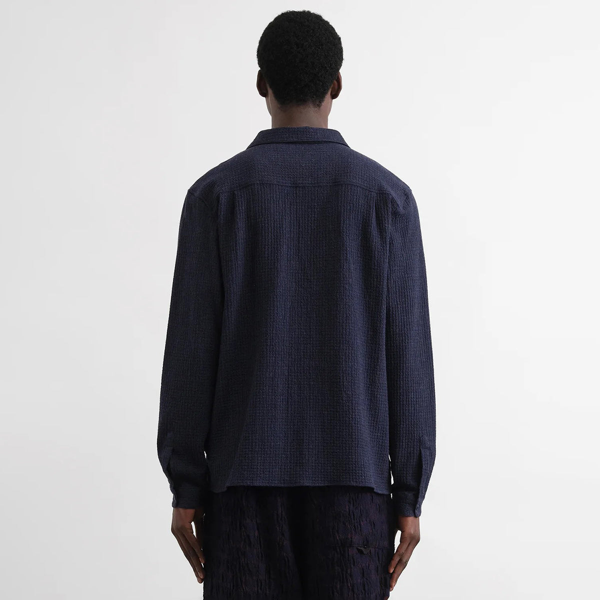 YMC Navy Malick Longsleeve Shirt