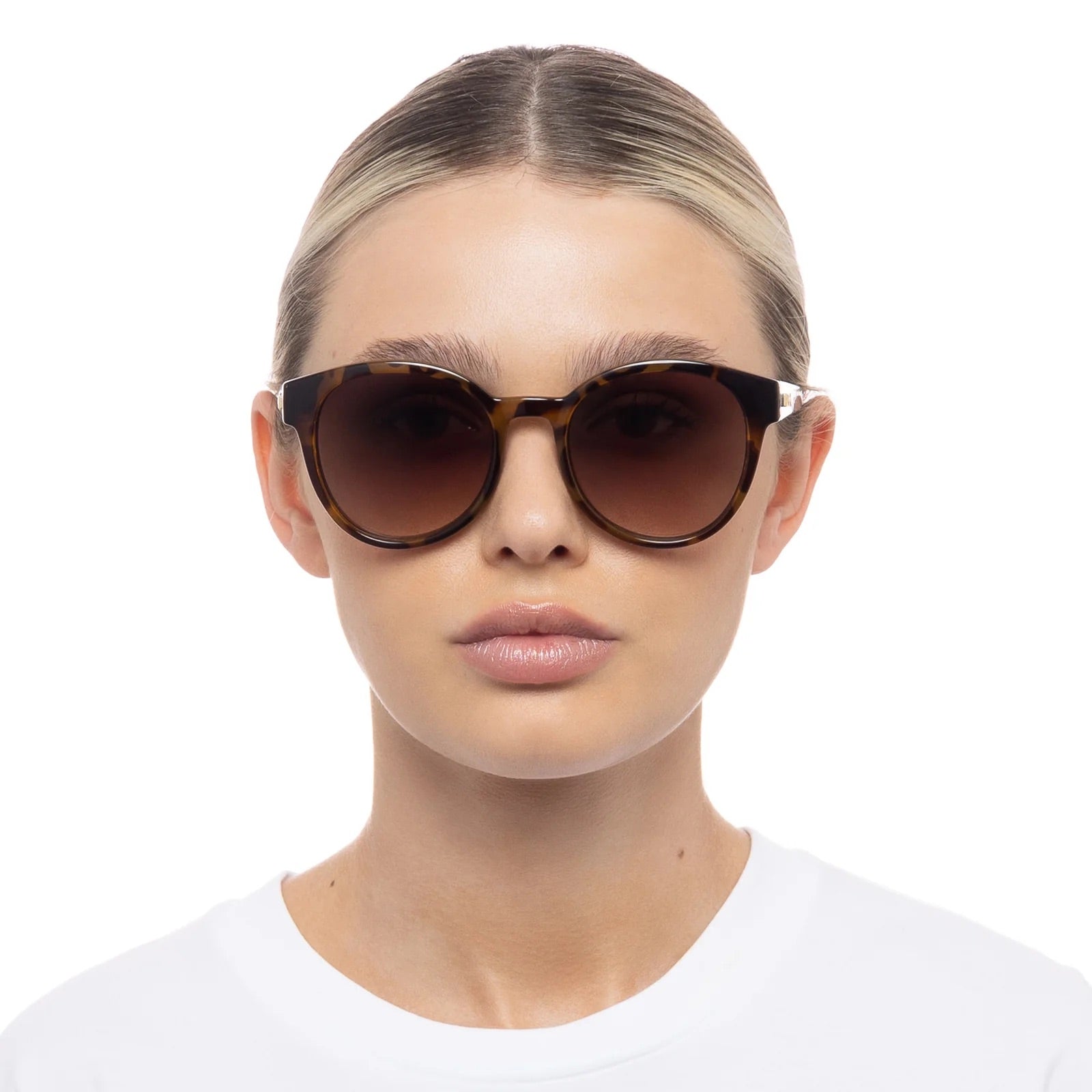 Le Specs Paramount Milky Tort Sunglasses