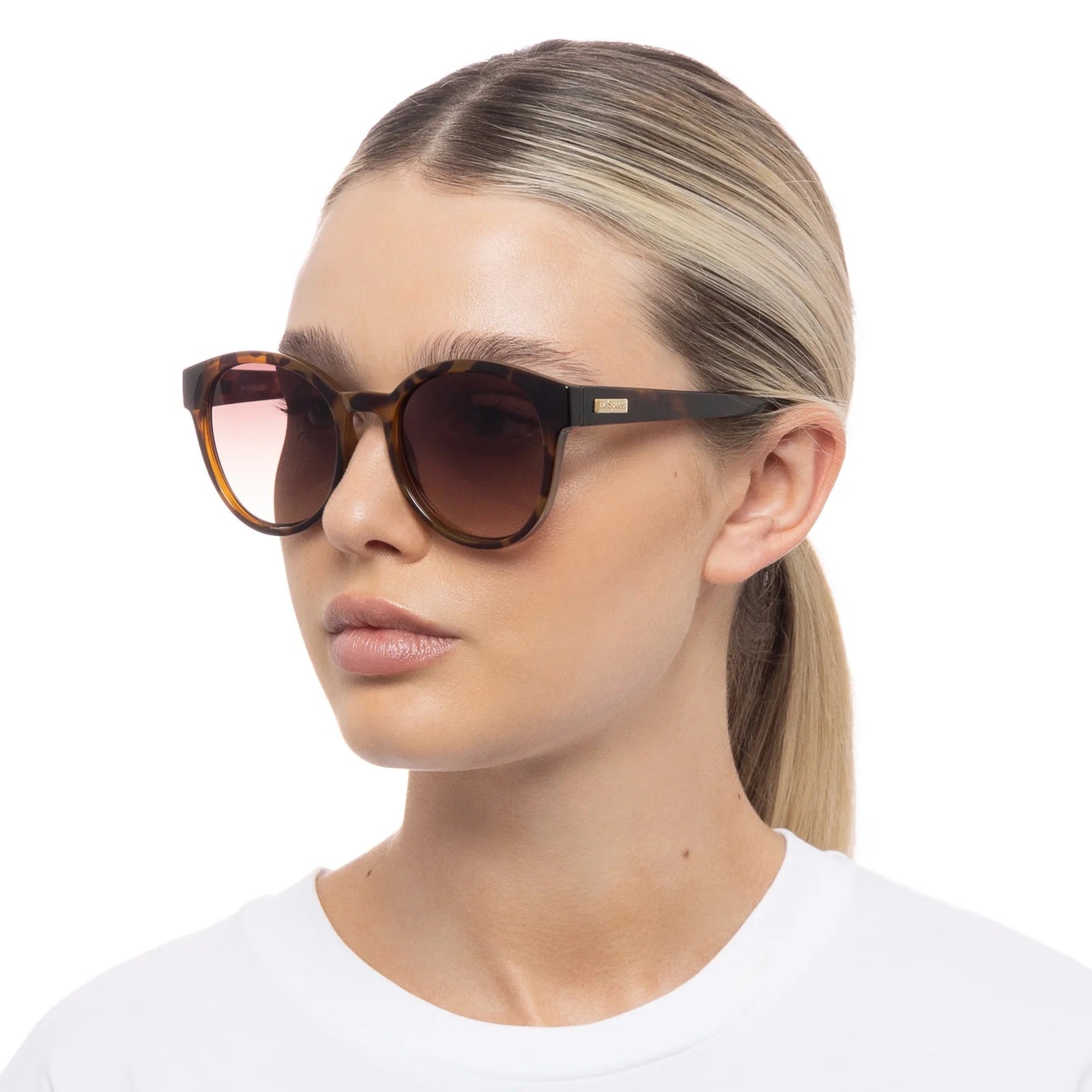 Le Specs Paramount Milky Tort Sunglasses