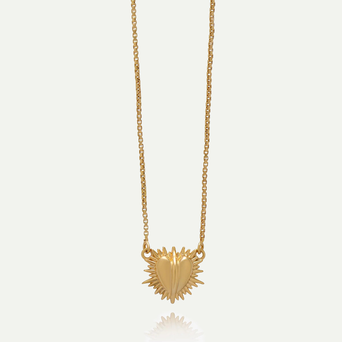 Rachel Jackson Gold Electric Mini Heart Necklace