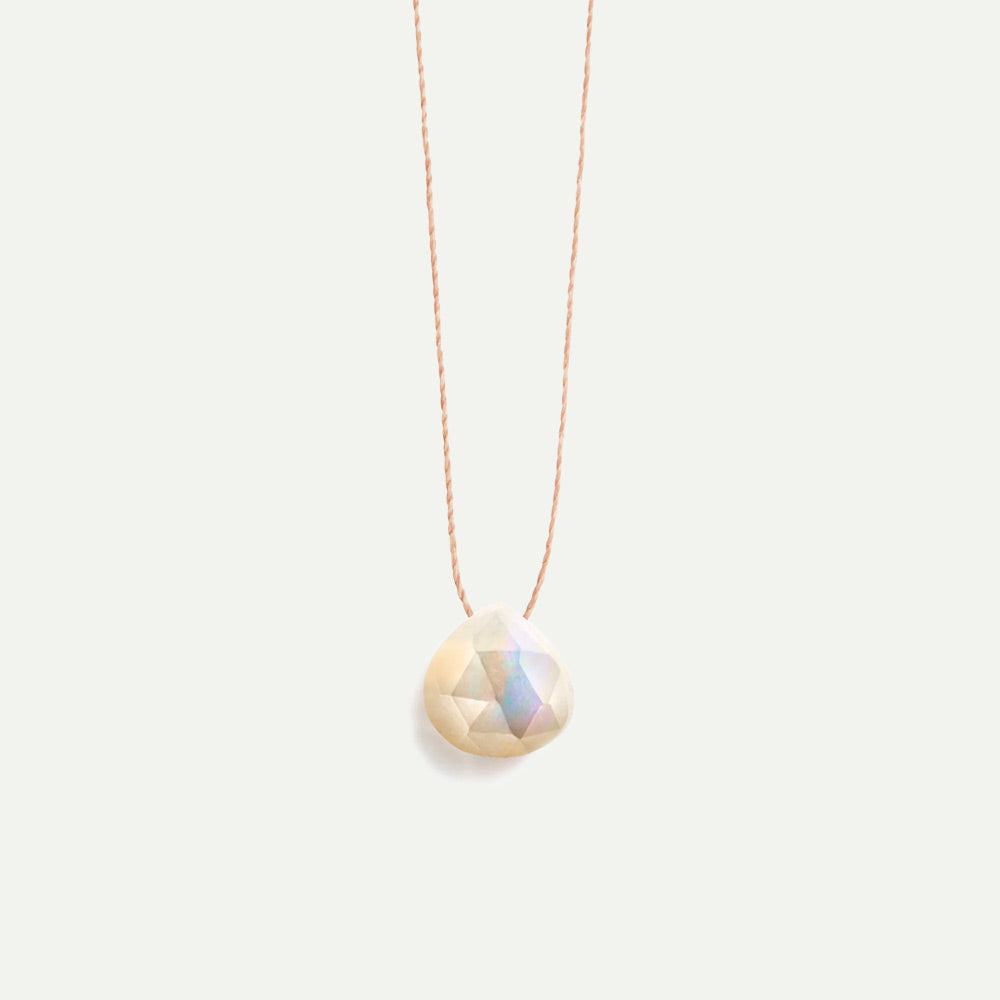 Wanderlust Life Mother of Pearl Fine Cord Necklace