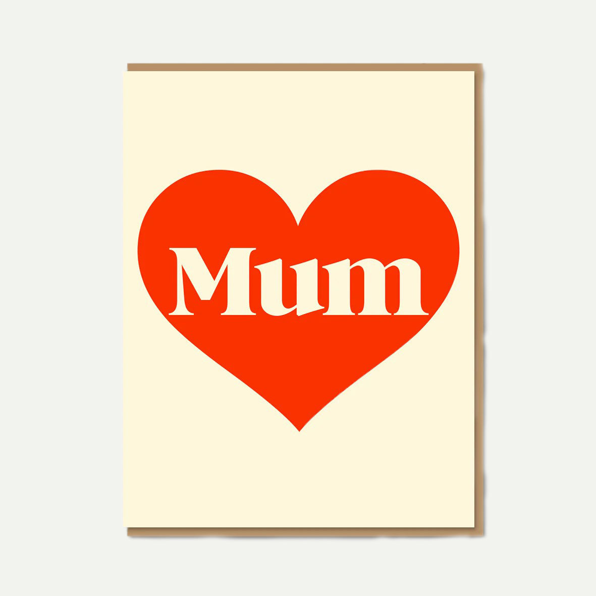 1973 Love Mum Greeting Card