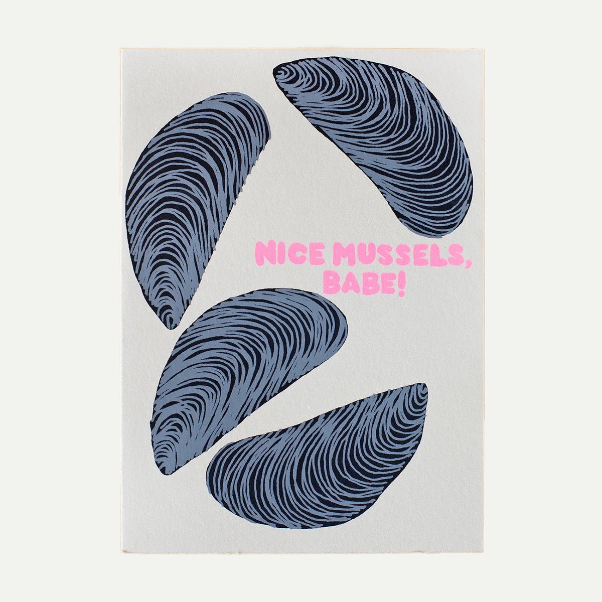 Alphabet Studios Nice Mussels Greeting Card