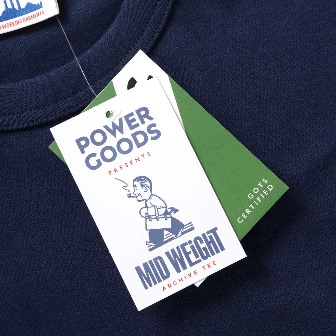 Power Goods Navy Archive T-Shirt