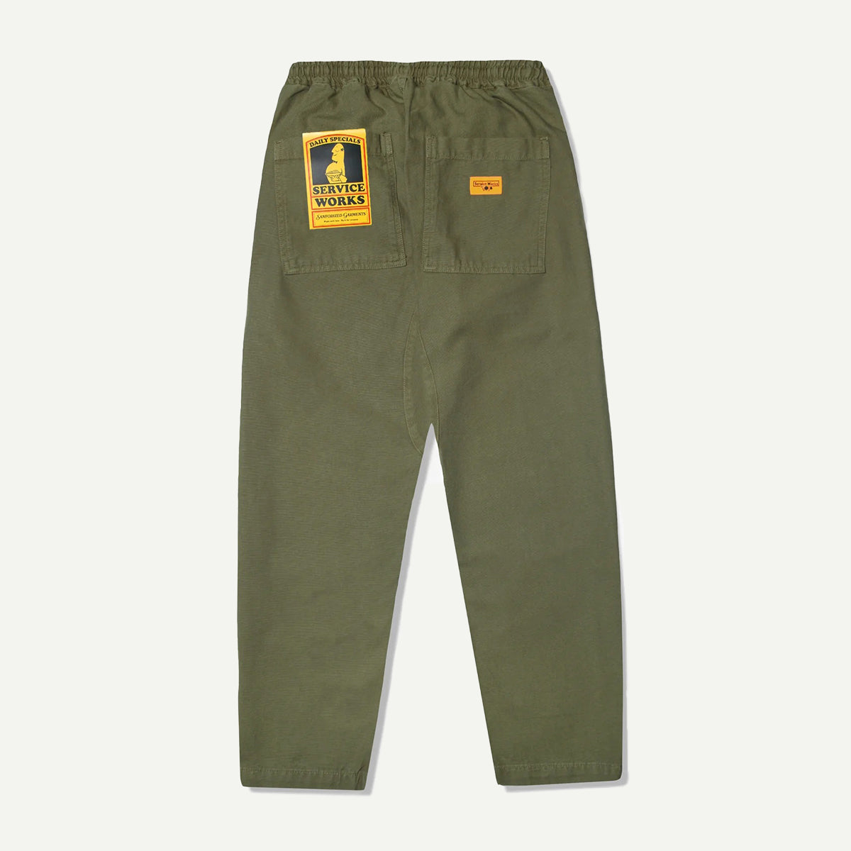 Service Works Olive Canvas Chef Pants