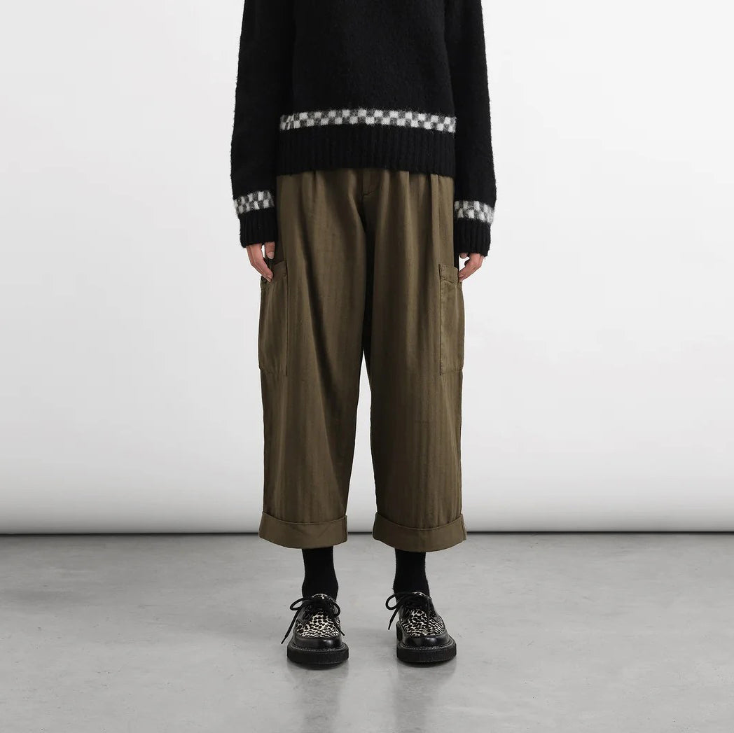 YMC Olive Grease Trousers