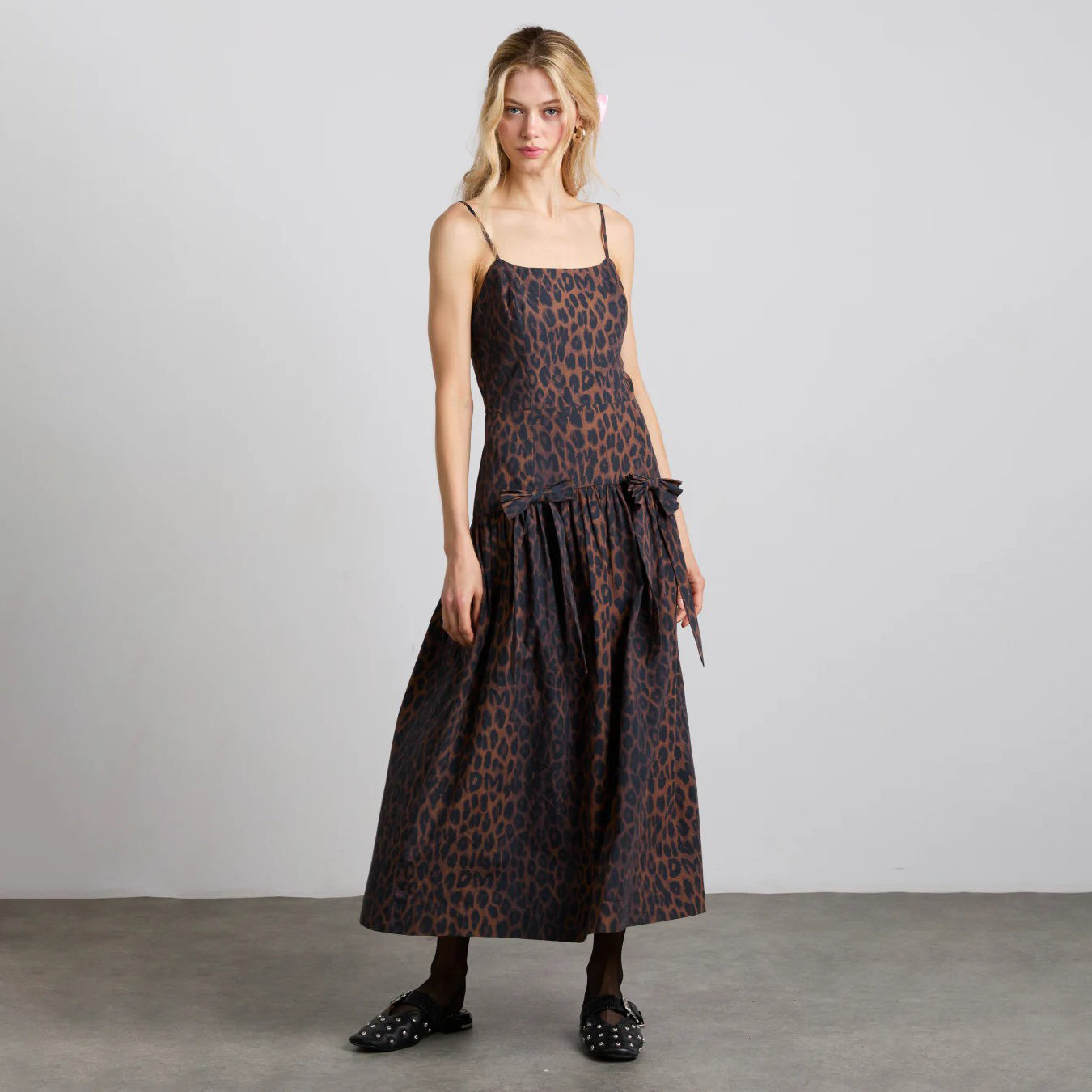 Damson Madder Leopard Persephone Midi Dress