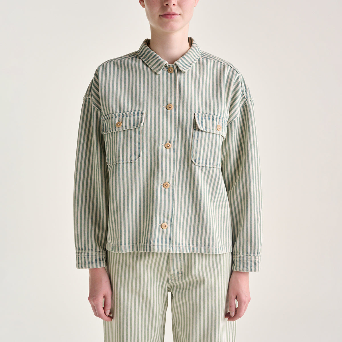 Bellerose Stripe A Parrish Overshirt