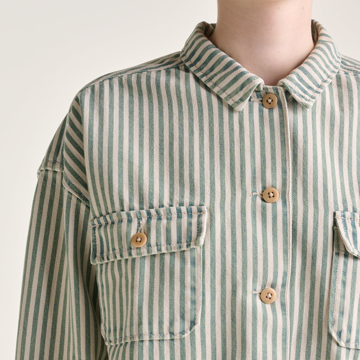 Bellerose Stripe A Parrish Overshirt