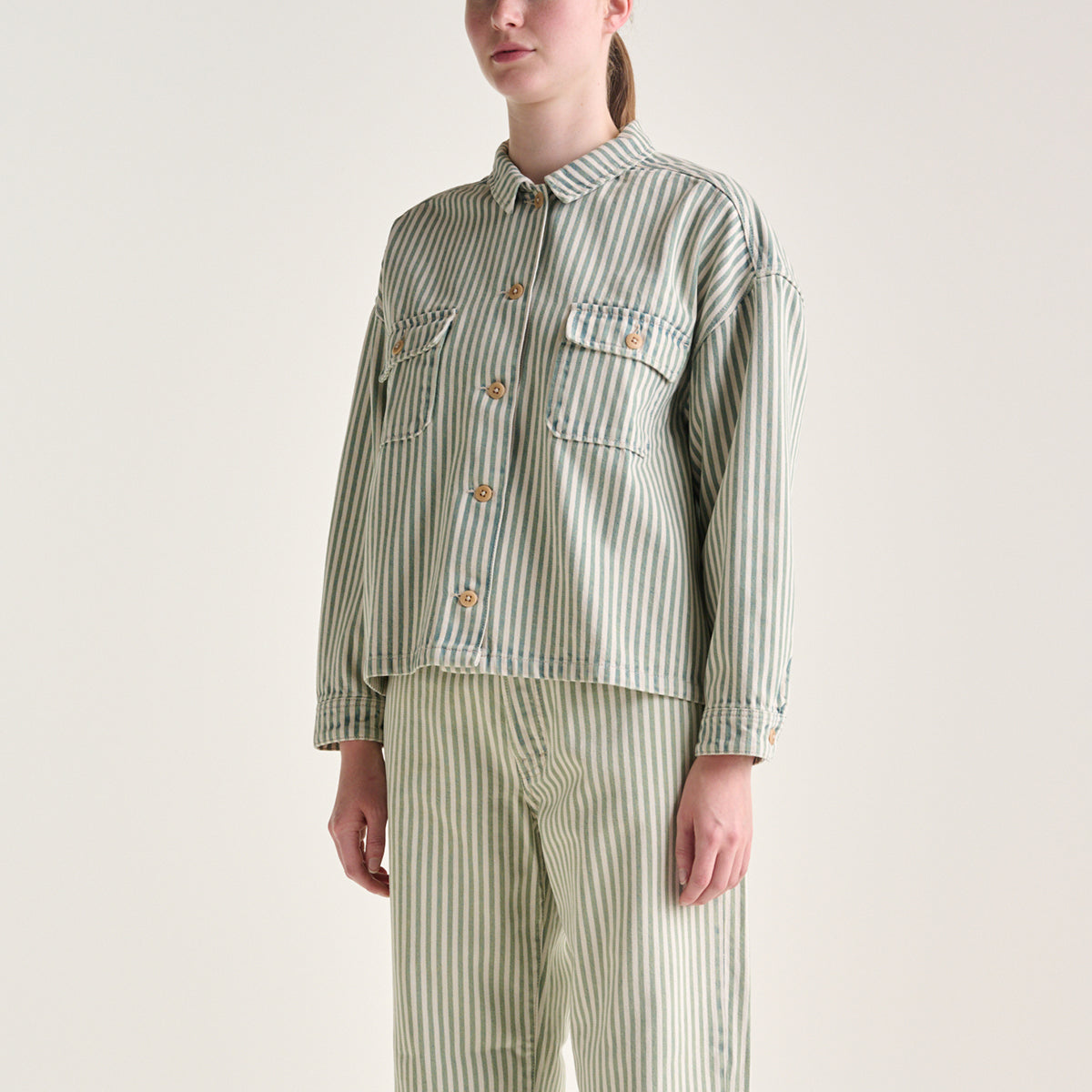 Bellerose Stripe A Parrish Overshirt