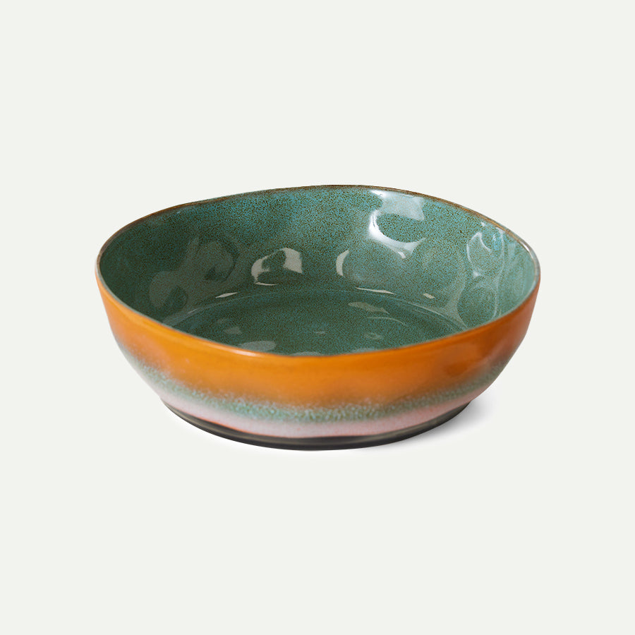 HKliving 70s Ceramics Golden Hour Pasta Bowls