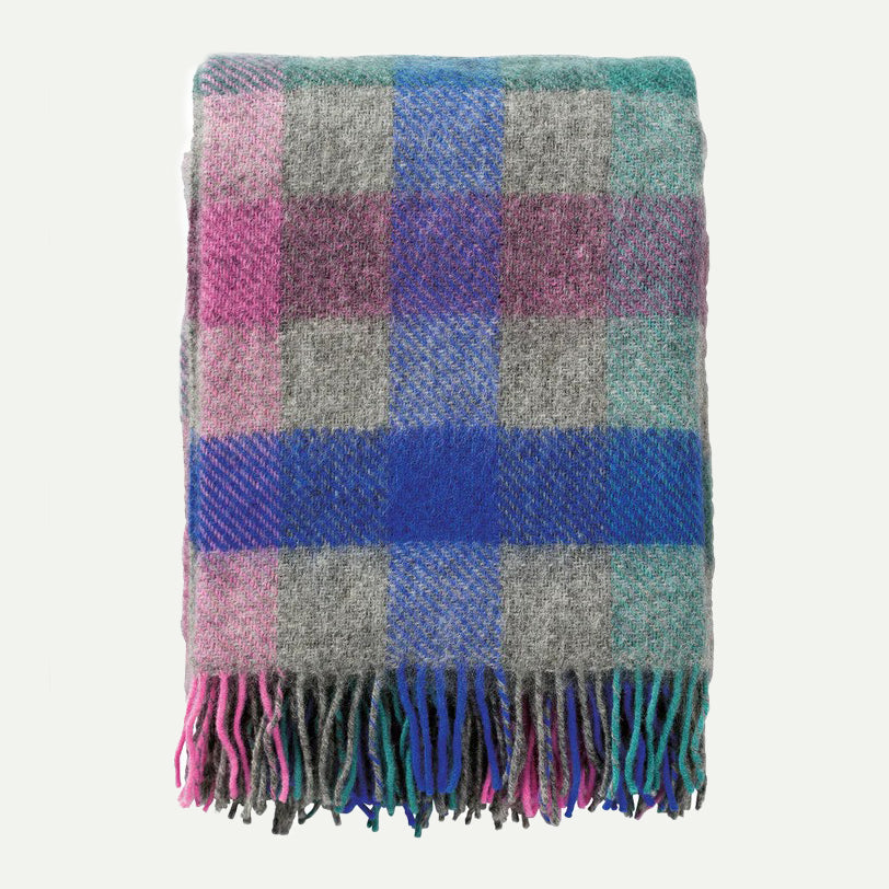 Klippan Multi Pastel Gotland & Lambswool Woven Wool Throw