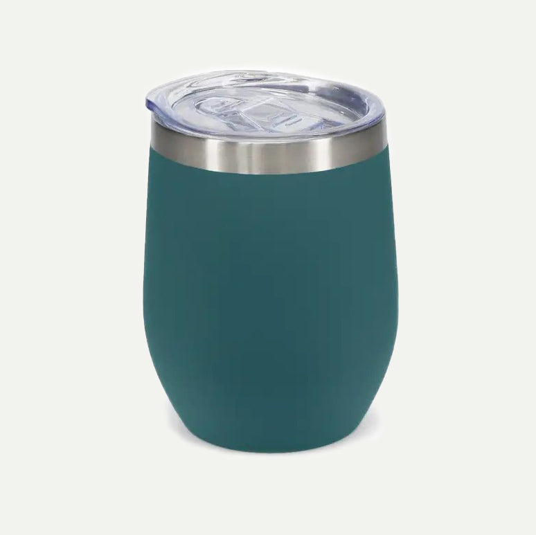 Rex London Petrol Blue Rubber Coated Travel Cup