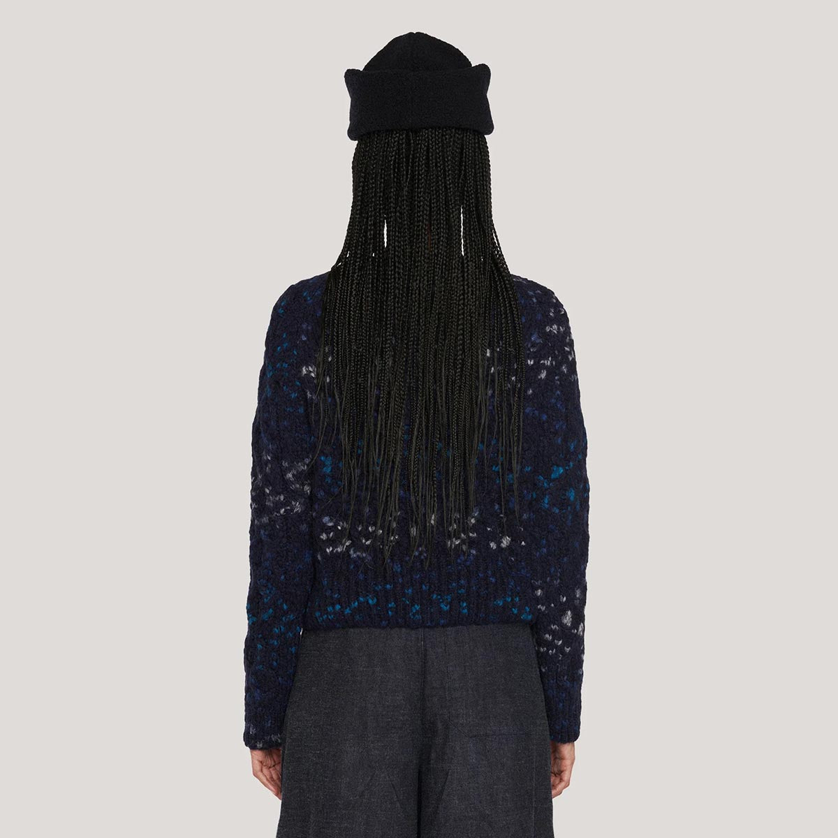 YMC Navy Pez Crew Knit