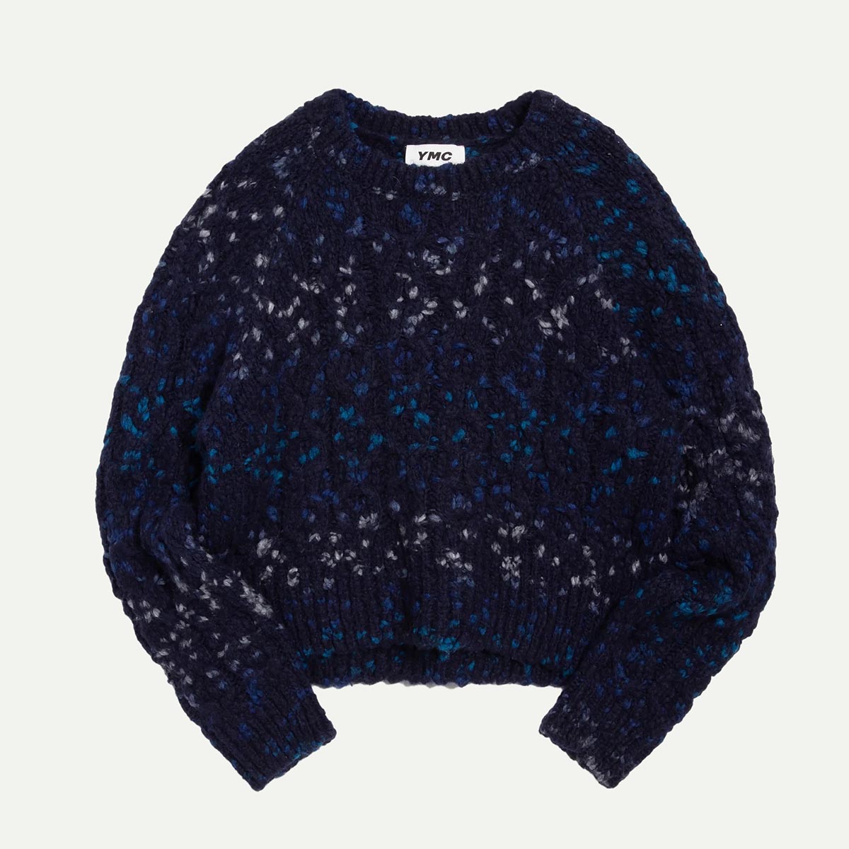 YMC Navy Pez Crew Knit