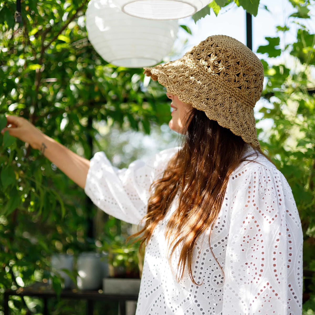 Black Colour Nature Picca Straw Hat