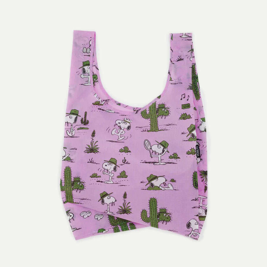 Baggu X Peanuts Pink Spike Standard Reusable Bag