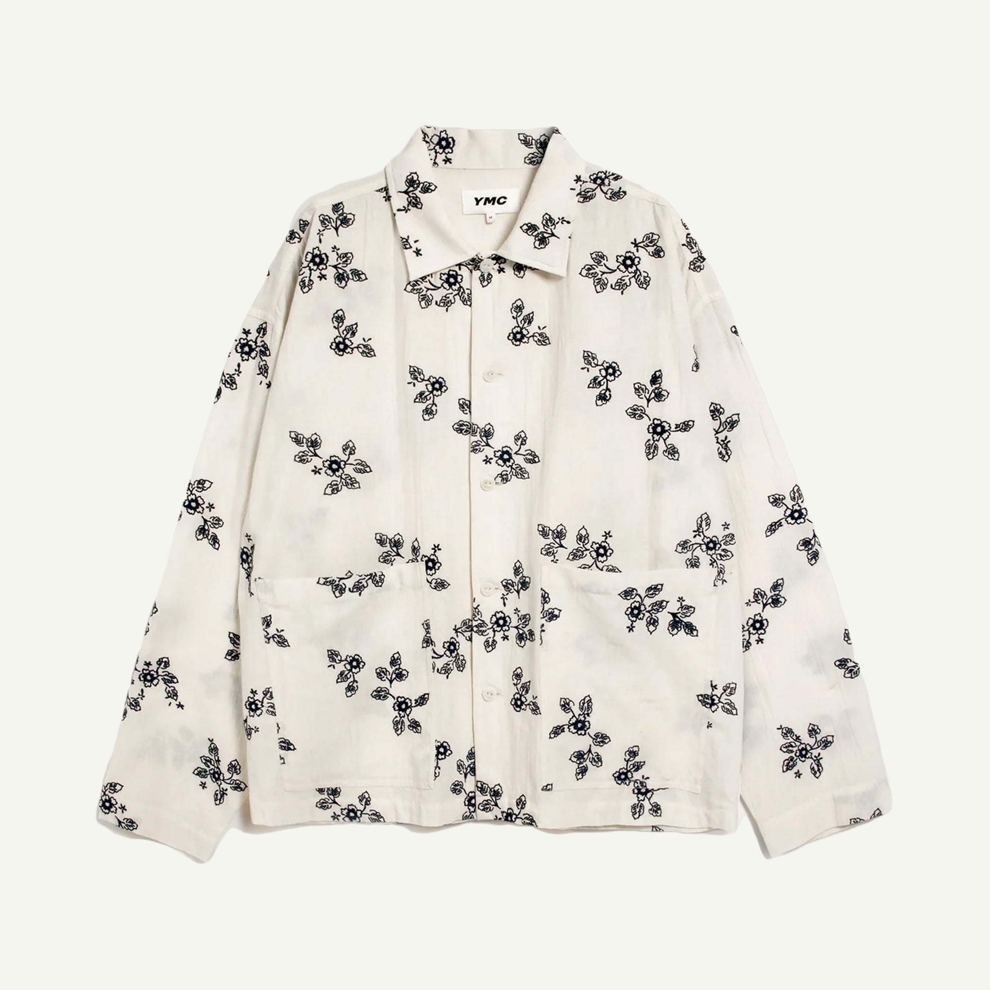 YMC Navy Ecru PJ Shirt