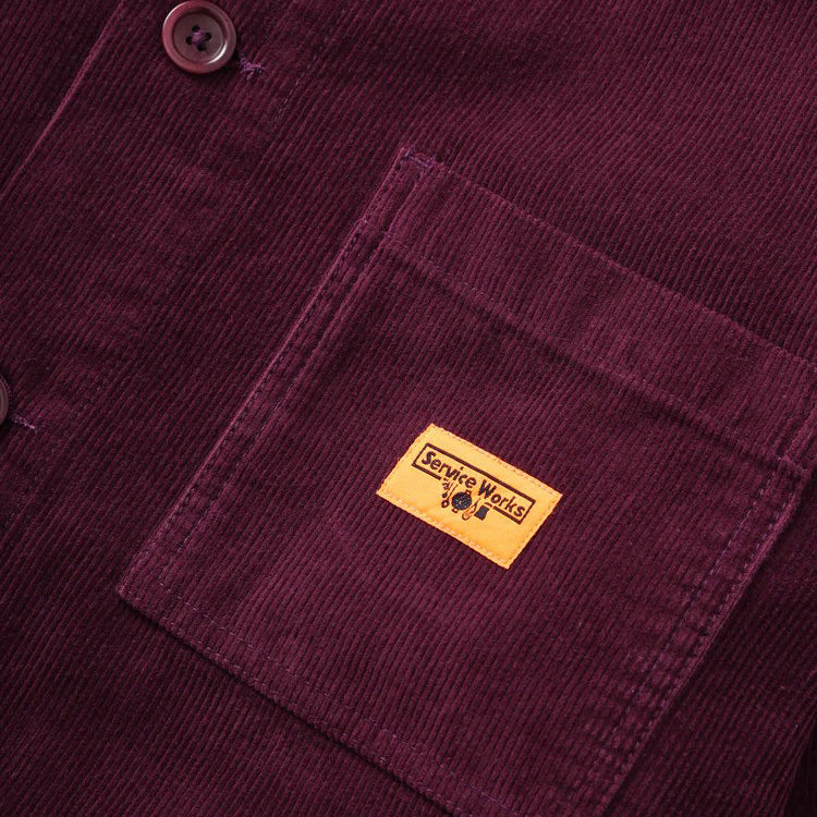 Service Works Plum Corduroy Coverall Jacket