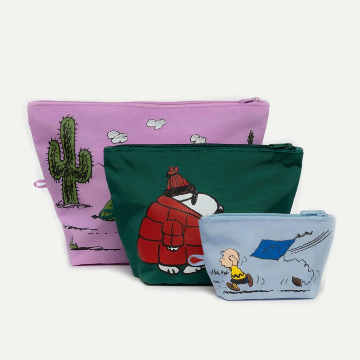 Baggu X Peanuts Go Pouch Set