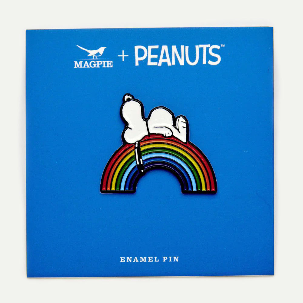 Magpie X Peanuts Good Vibes Rainbow Enamel Pin