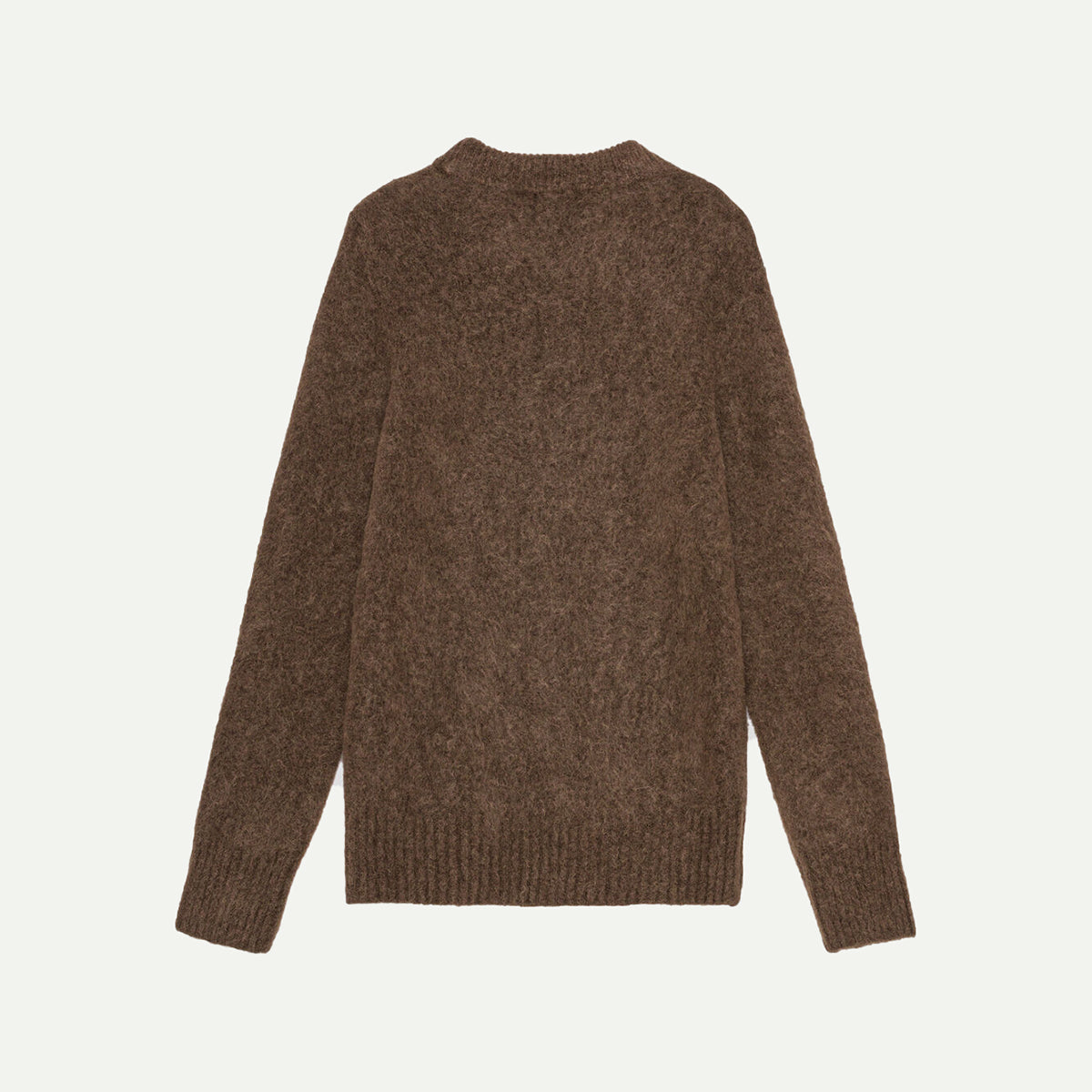 GANNI Rain Drum Brushed Alpaca O-Neck Jumper