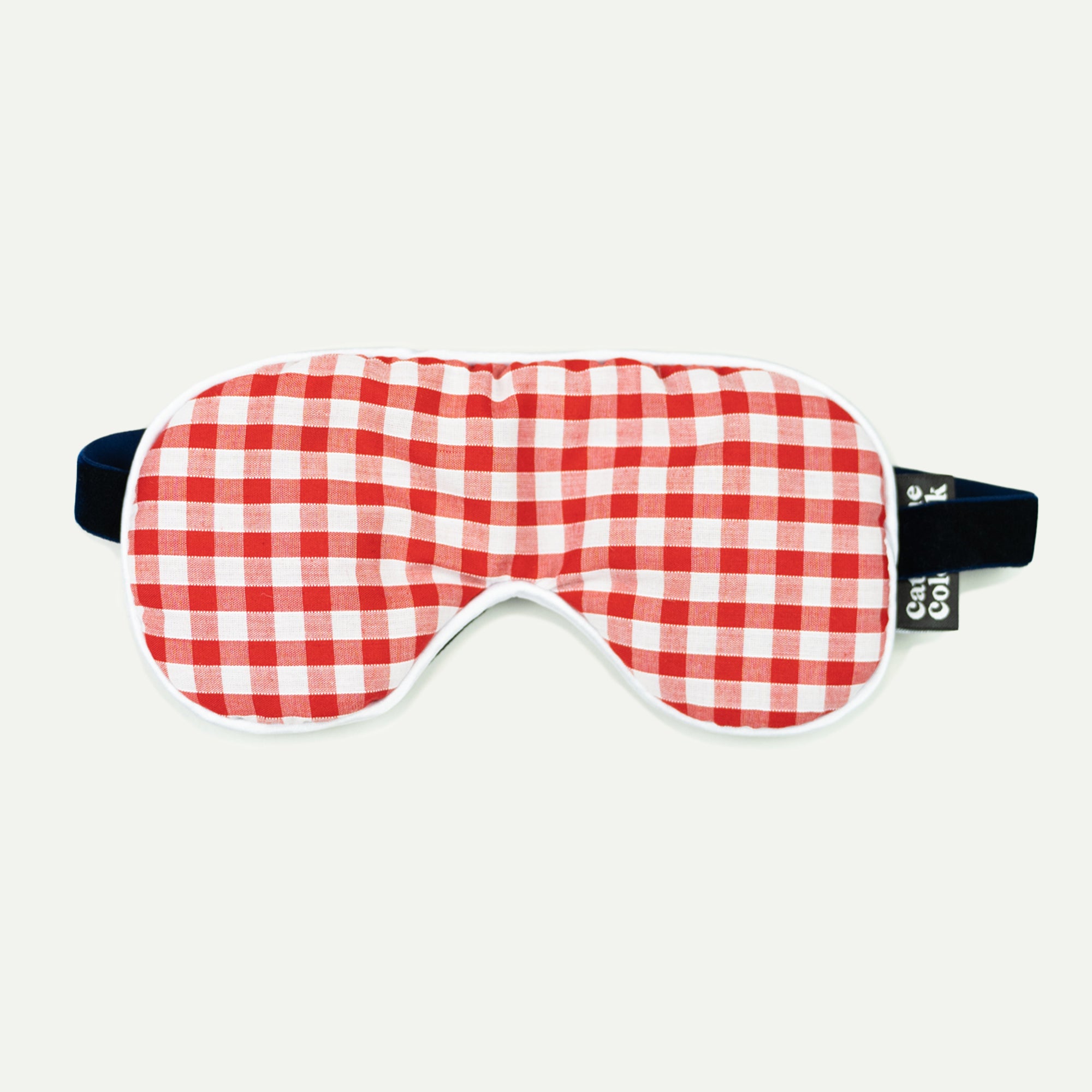 Catherine Colebrook Red Gingham Eye Mask