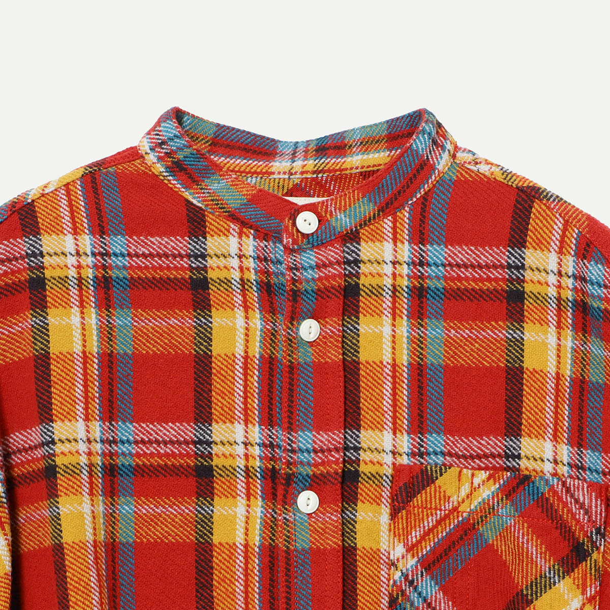 Beams Boy Red Check G.Boy Work Shirt