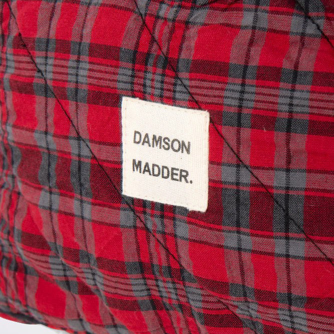 Damson Madder Red Check Make-Up Bag