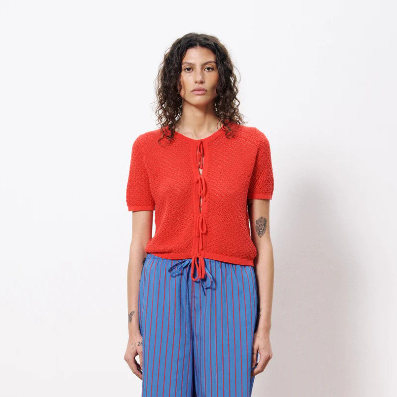 FRNCH Rouge Aelis Tie Front Cardigan