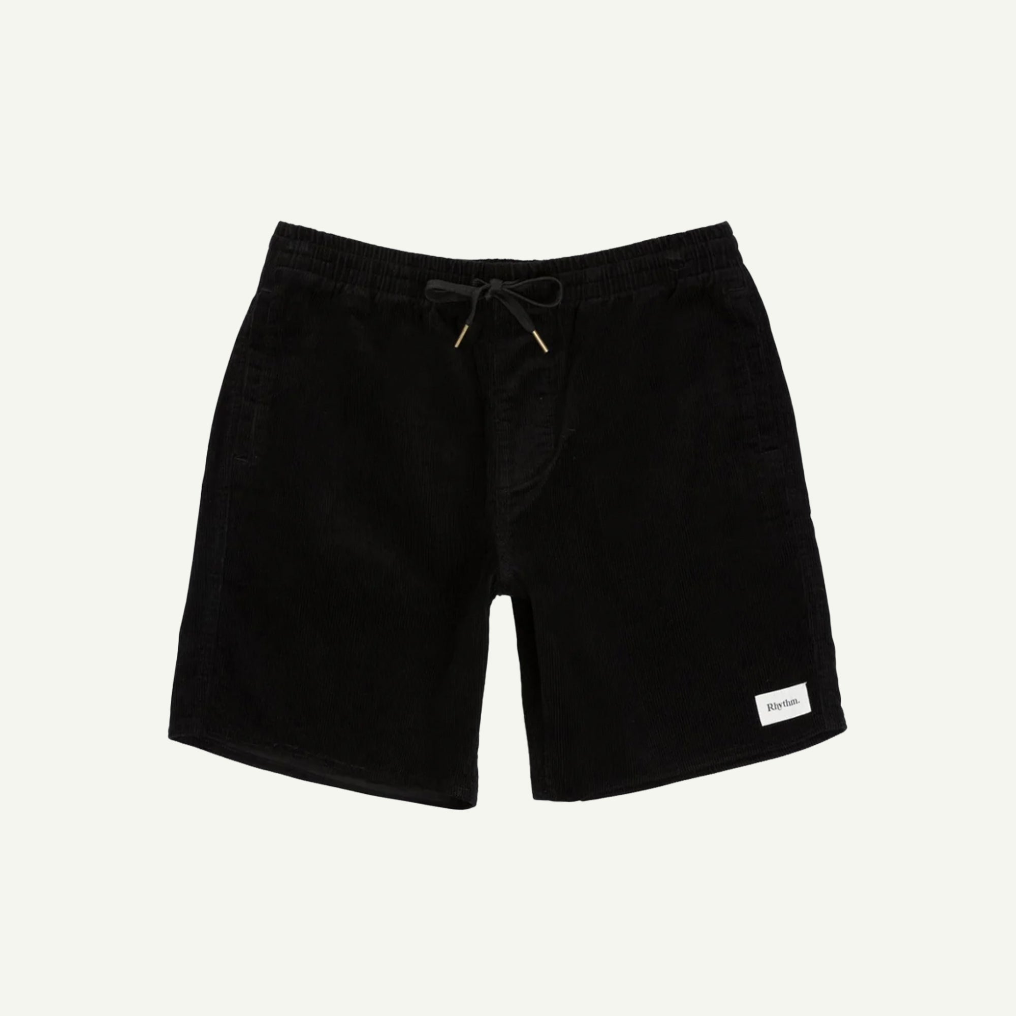 Rhythm Vintage Black Classic Cord Jam Shorts