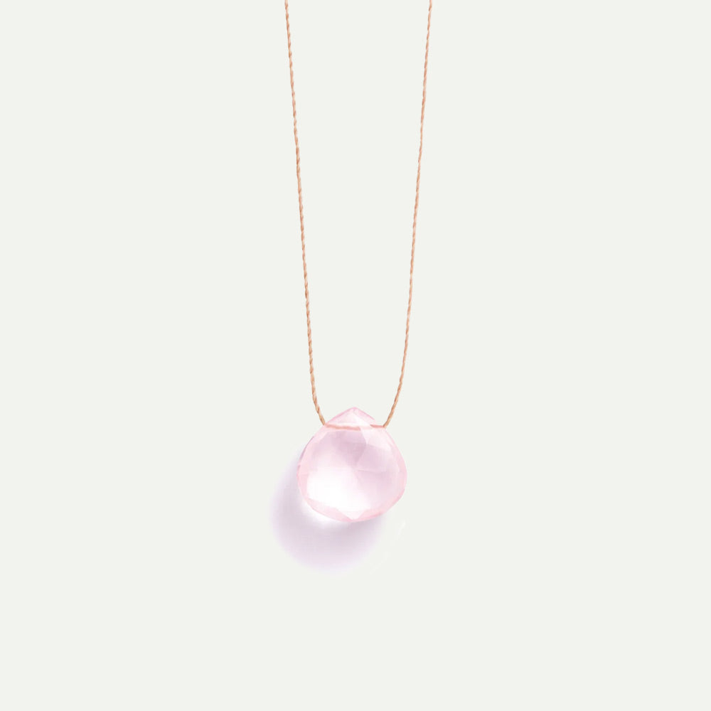 Wanderlust Life Rose Quartz Fine Cord Necklace