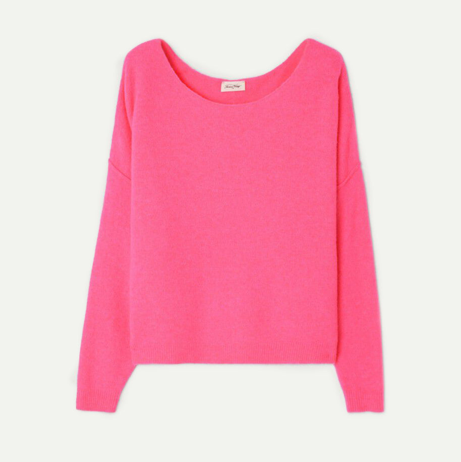 American Vintage Rose Fluro Damsville Jumper