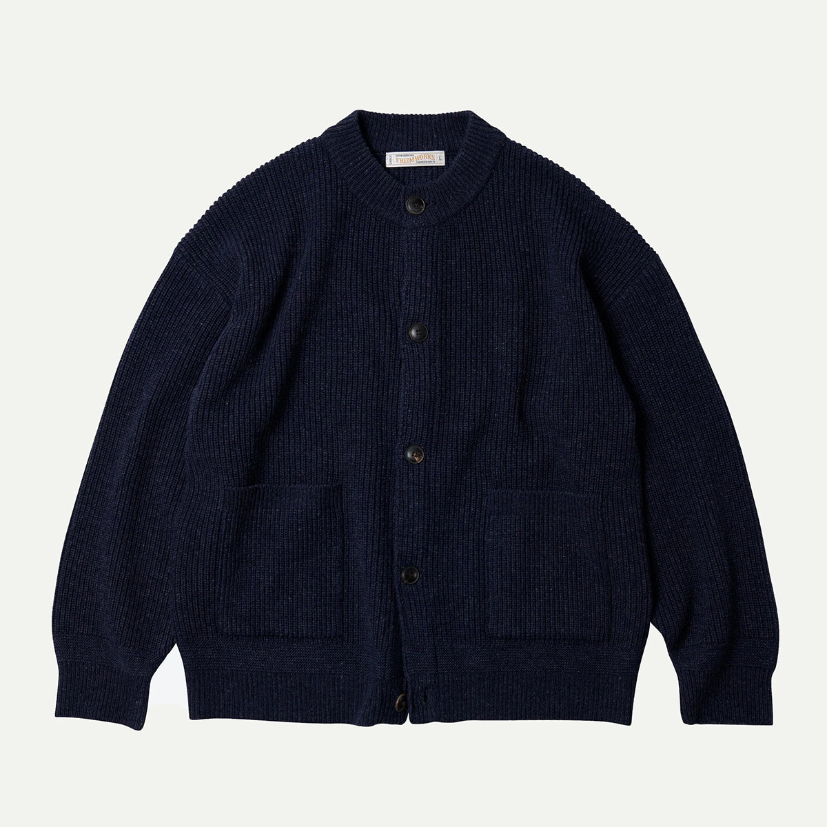 Frizmworks Indigo Heavy Wool Round Cardigan