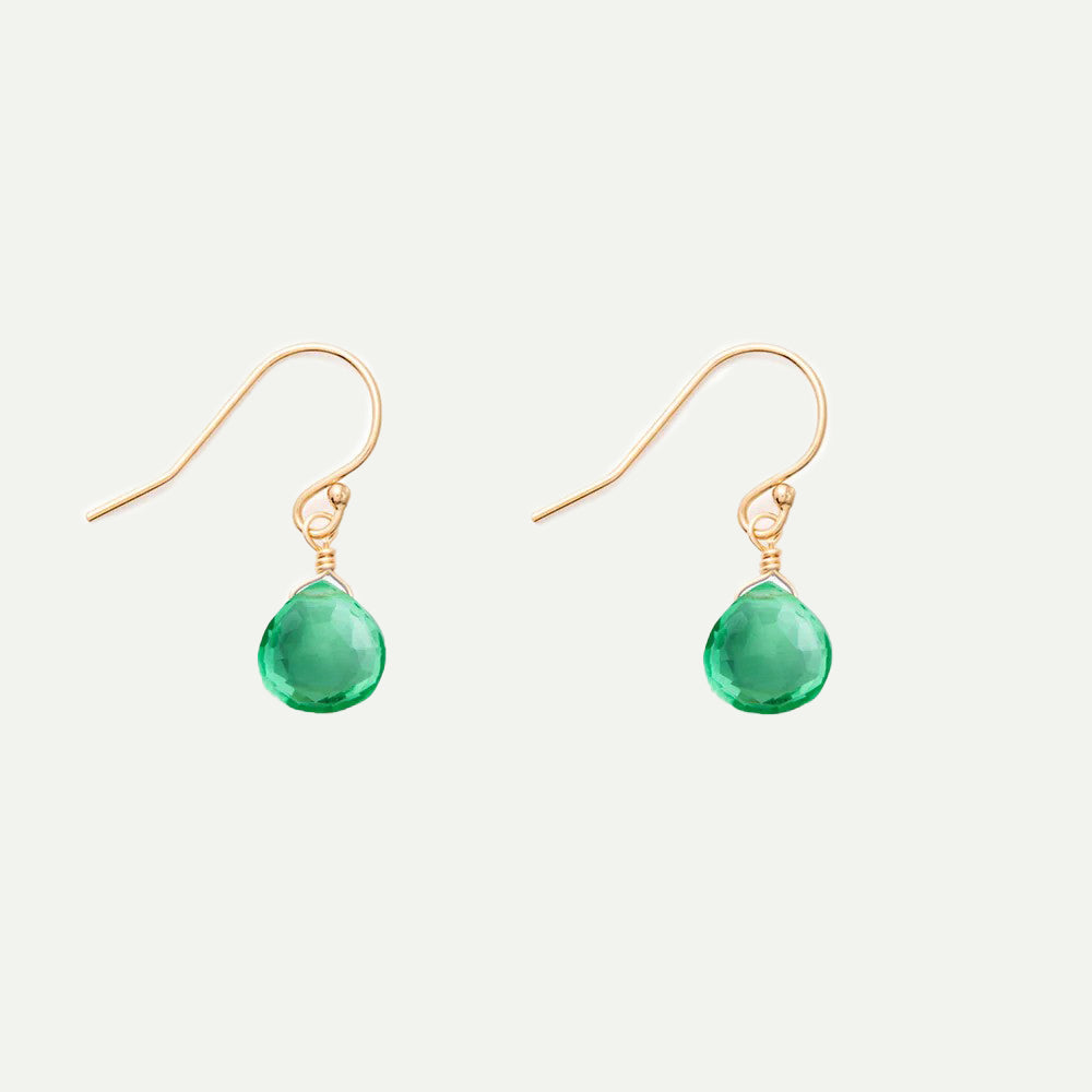 Wanderlust Life Seafoam Green Quartz Isla Drop Earrings