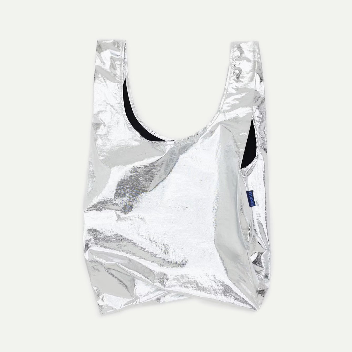 Baggu Metallic Silver Standard Reusable Bag