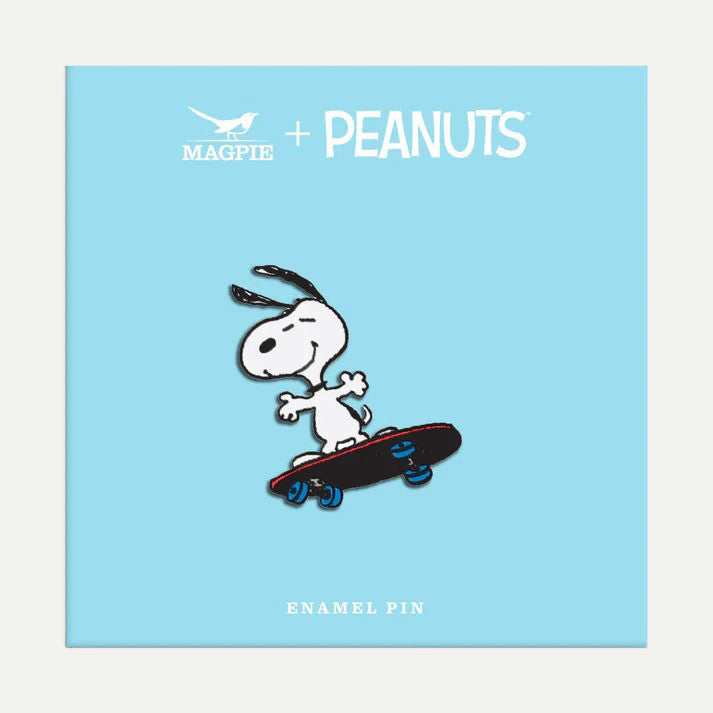 Magpie X Peanuts Skateboard Enamel Pin