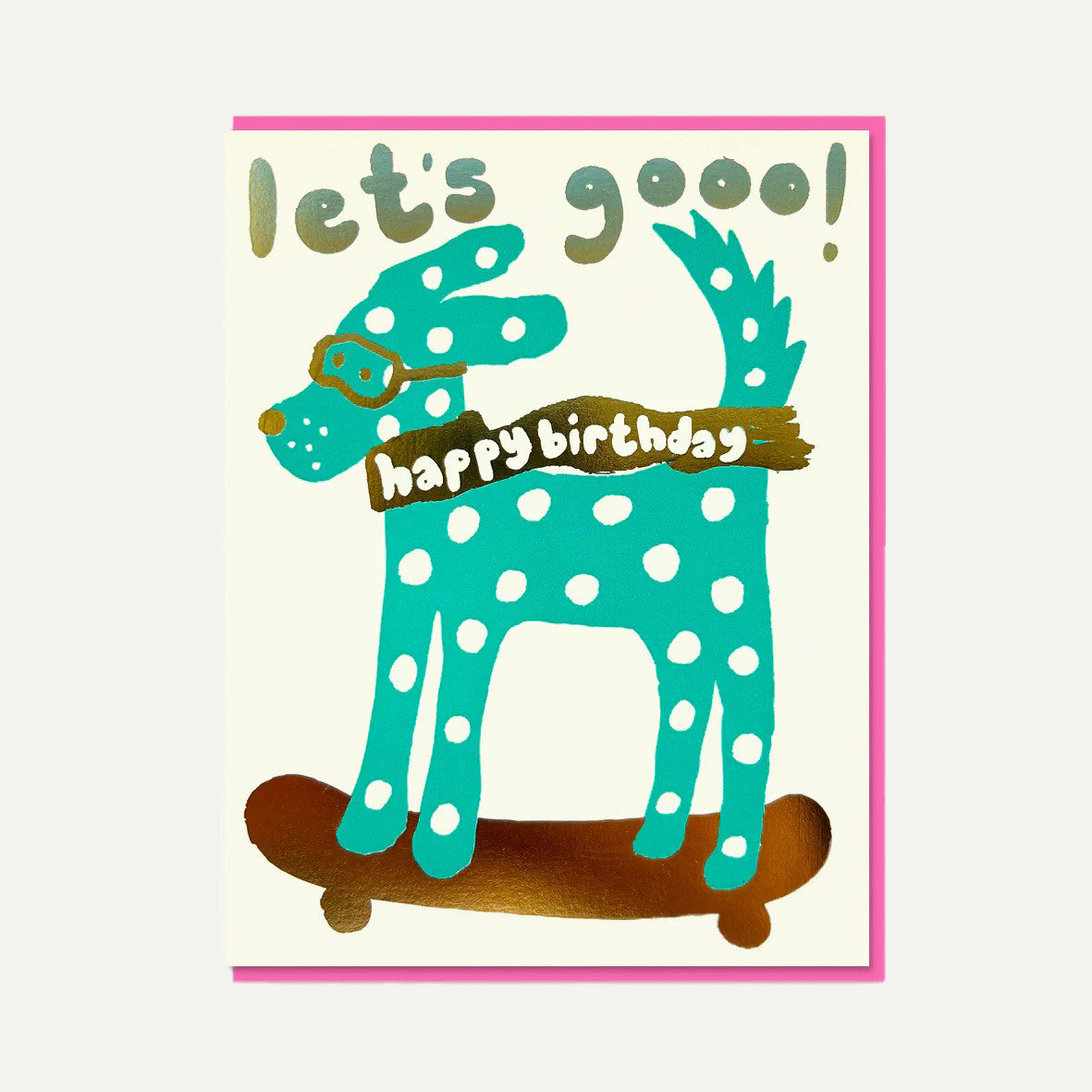 1973 Skate Dog Greeting Card