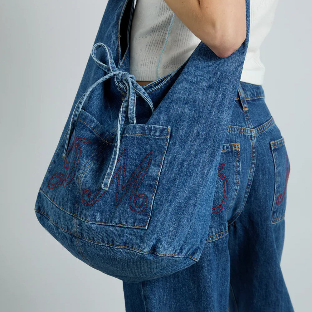 Damson Madder Blue Denim Sling Bag