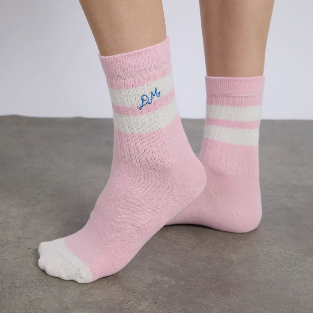 Damson Madder Pink Sporty Calf Length Socks