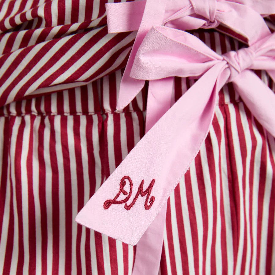 Damson Madder Red/Pink Stripe Antonella PJ Set