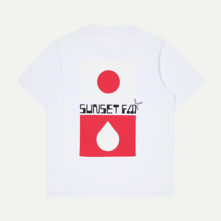 Edwin White Sunset FM T-Shirt