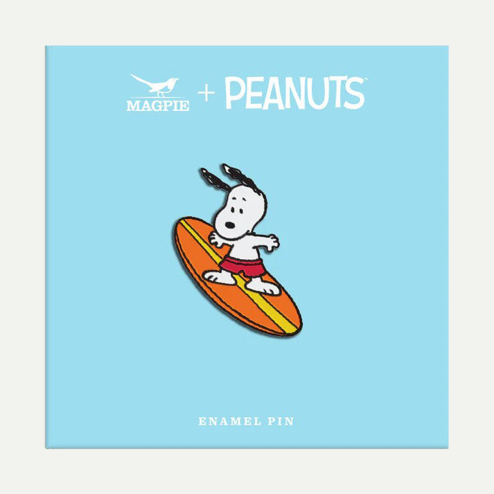 Magpie X Peanuts Surf Enamel Pin