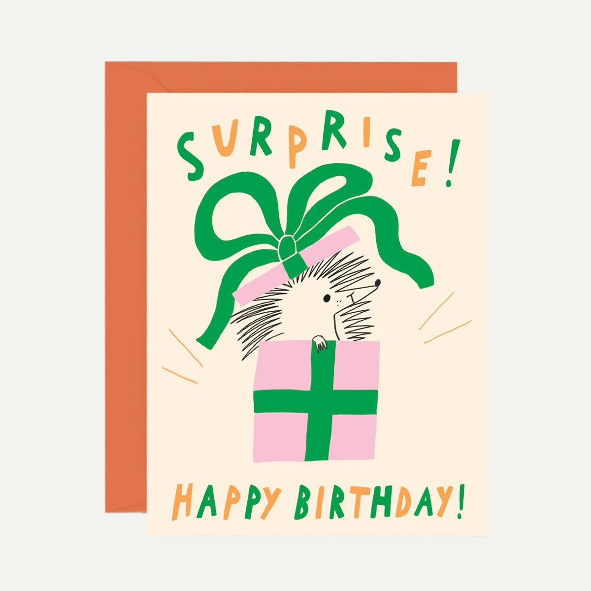 Wrap Surprise Happy Birthday Greeting Card